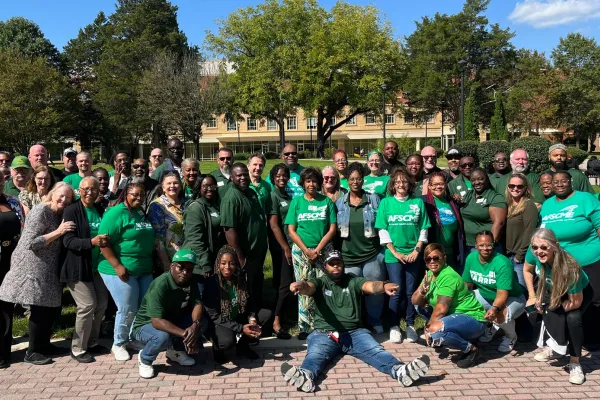 A group photo of AFSCME Maryland local presidents