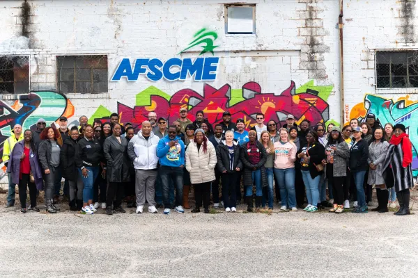 AFSCME Maryland stewards after a training in the Central Region