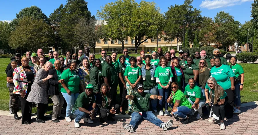 A group photo of AFSCME Maryland local presidents