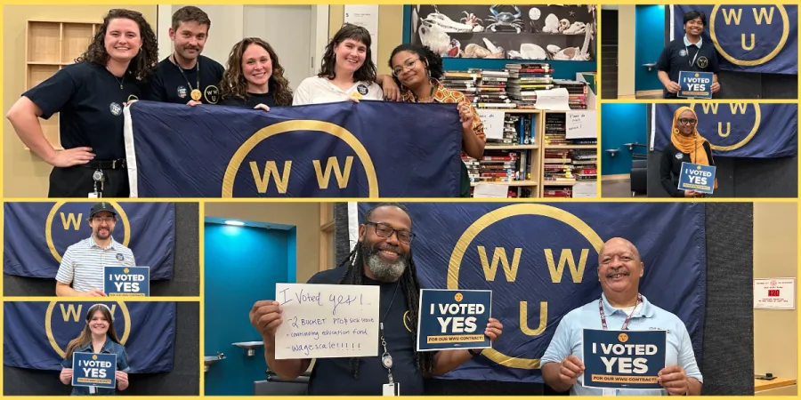 Members of Walters Workers United celebrate their successful ratification vote