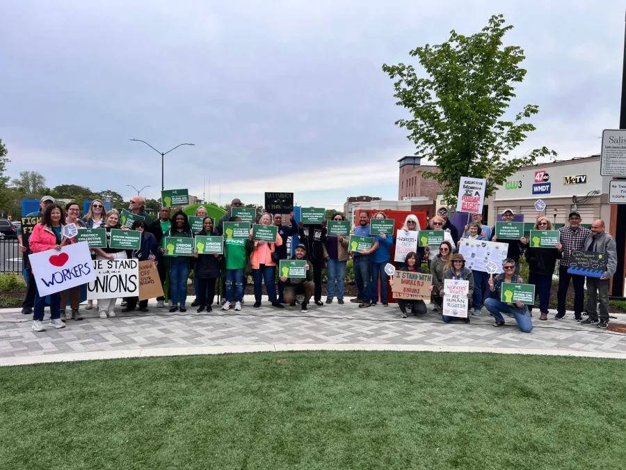 AFSCME members and allies rally together in Salisbury