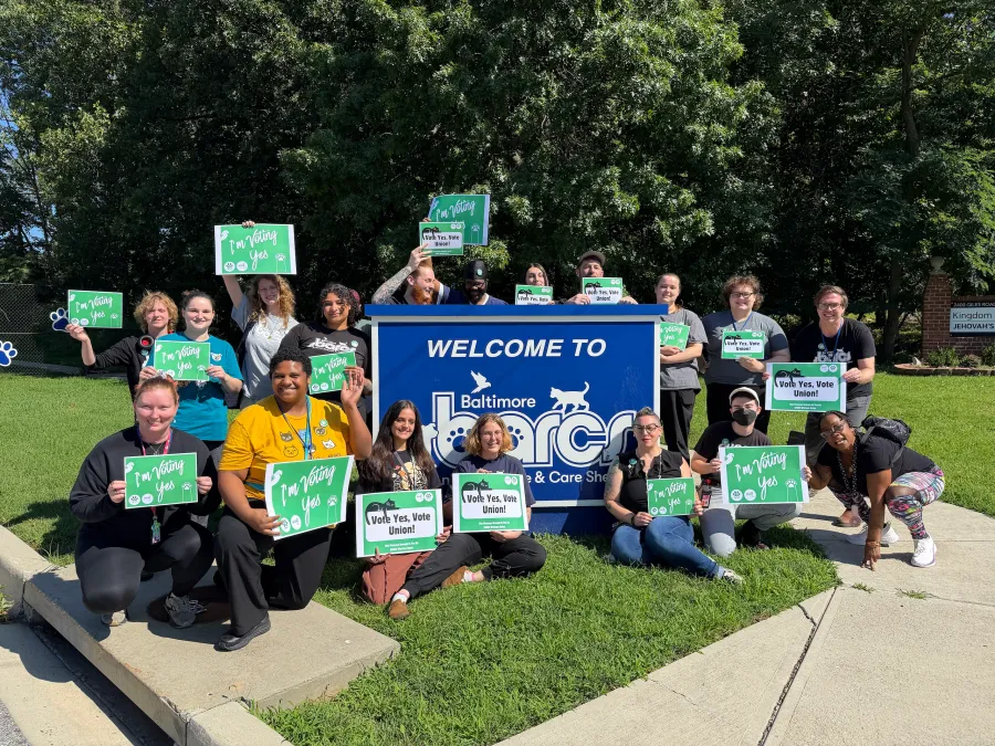 Group photo of BARCS Workers United (BWU)