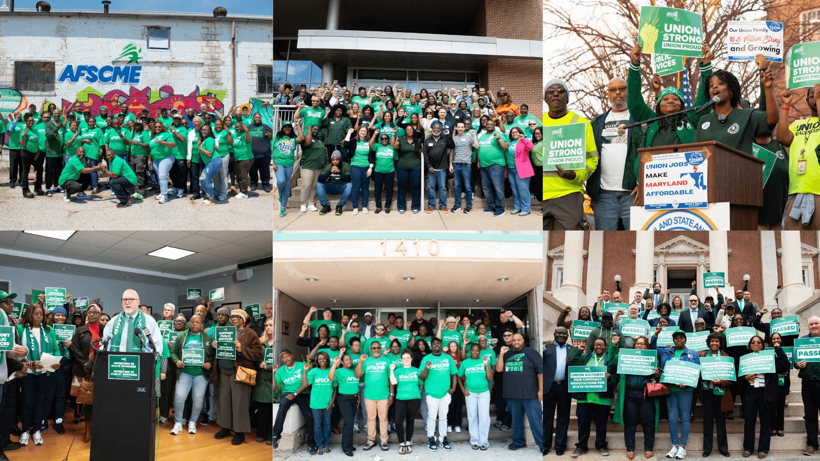 Collage of AFSCME MD members